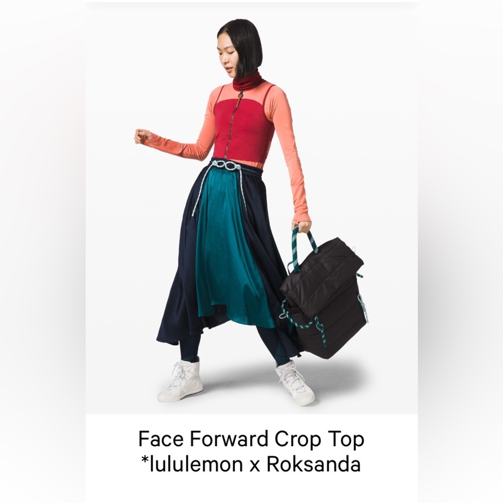 Lululemon x Roksanda Face Forward Crop Top Size 12 NWT